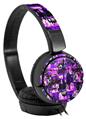 Decal style Skin Wrap for Sony MDR ZX110 Headphones Purple Graffiti (HEADPHONES NOT INCLUDED)