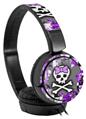 Decal style Skin Wrap for Sony MDR ZX110 Headphones Purple Princess Skull (HEADPHONES NOT INCLUDED)