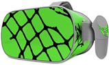 Decal style Skin Wrap compatible with Oculus Go Headset - Ripped Fishnets Green (OCULUS NOT INCLUDED)