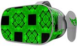 Decal style Skin Wrap compatible with Oculus Go Headset - Criss Cross Green (OCULUS NOT INCLUDED)
