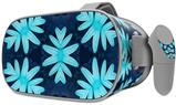 Decal style Skin Wrap compatible with Oculus Go Headset - Abstract Floral Blue (OCULUS NOT INCLUDED)