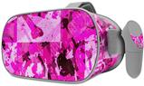 Decal style Skin Wrap compatible with Oculus Go Headset - Pink Plaid Graffiti (OCULUS NOT INCLUDED)