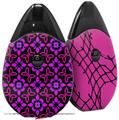 Skin Decal Wrap 2 Pack compatible with Suorin Drop Pink Floral VAPE NOT INCLUDED