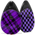 Skin Decal Wrap 2 Pack compatible with Suorin Drop Purple Plaid VAPE NOT INCLUDED