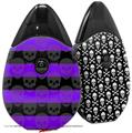 Skin Decal Wrap 2 Pack compatible with Suorin Drop Skull Stripes Purple VAPE NOT INCLUDED