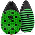 Skin Decal Wrap 2 Pack compatible with Suorin Drop Criss Cross Green VAPE NOT INCLUDED