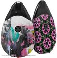 Skin Decal Wrap 2 Pack compatible with Suorin Drop Graffiti Grunge VAPE NOT INCLUDED