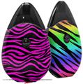 Skin Decal Wrap 2 Pack compatible with Suorin Drop Pink Zebra VAPE NOT INCLUDED