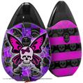 Skin Decal Wrap 2 Pack compatible with Suorin Drop Butterfly Skull VAPE NOT INCLUDED