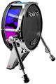 Skin Wrap works with Roland vDrum Shell KD-140 Kick Bass Drum Rainbow Leopard (DRUM NOT INCLUDED)