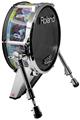 Skin Wrap works with Roland vDrum Shell KD-140 Kick Bass Drum Graffiti Pop (DRUM NOT INCLUDED)