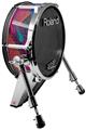 Skin Wrap works with Roland vDrum Shell KD-140 Kick Bass Drum Painting Brush Stroke (DRUM NOT INCLUDED)