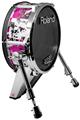 Skin Wrap works with Roland vDrum Shell KD-140 Kick Bass Drum Pink Graffiti (DRUM NOT INCLUDED)