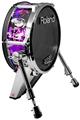 Skin Wrap works with Roland vDrum Shell KD-140 Kick Bass Drum Purple Graffiti (DRUM NOT INCLUDED)