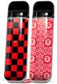 Skin Decal Wrap 2 Pack for Smok Novo v1 Checkers Red VAPE NOT INCLUDED
