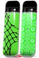 Skin Decal Wrap 2 Pack for Smok Novo v1 Ripped Fishnets Green VAPE NOT INCLUDED