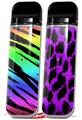 Skin Decal Wrap 2 Pack for Smok Novo v1 Tiger Rainbow VAPE NOT INCLUDED