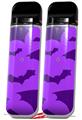 Skin Decal Wrap 2 Pack for Smok Novo v1 Deathrock Bats Purple VAPE NOT INCLUDED