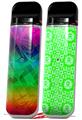 Skin Decal Wrap 2 Pack for Smok Novo v1 Rainbow Butterflies VAPE NOT INCLUDED