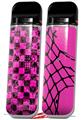 Skin Decal Wrap 2 Pack for Smok Novo v1 Pink Checkerboard Sketches VAPE NOT INCLUDED
