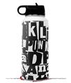 Skin Wrap Decal compatible with Hydro Flask Wide Mouth Bottle 32oz Punk Rock (BOTTLE NOT INCLUDED)