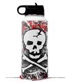 Skin Wrap Decal compatible with Hydro Flask Wide Mouth Bottle 32oz Skull Splatter (BOTTLE NOT INCLUDED)