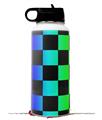 Skin Wrap Decal compatible with Hydro Flask Wide Mouth Bottle 32oz Rainbow Checkerboard (BOTTLE NOT INCLUDED)