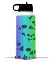 Skin Wrap Decal compatible with Hydro Flask Wide Mouth Bottle 32oz Rainbow Skull Collection (BOTTLE NOT INCLUDED)
