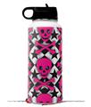 Skin Wrap Decal compatible with Hydro Flask Wide Mouth Bottle 32oz Pink Skulls and Stars (BOTTLE NOT INCLUDED)