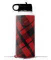 Skin Wrap Decal compatible with Hydro Flask Wide Mouth Bottle 32oz Red Plaid (BOTTLE NOT INCLUDED)