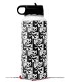 Skin Wrap Decal compatible with Hydro Flask Wide Mouth Bottle 32oz Skull Checker (BOTTLE NOT INCLUDED)