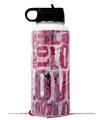 Skin Wrap Decal compatible with Hydro Flask Wide Mouth Bottle 32oz Grunge Love (BOTTLE NOT INCLUDED)