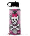 Skin Wrap Decal compatible with Hydro Flask Wide Mouth Bottle 32oz Princess Skull Heart Pink (BOTTLE NOT INCLUDED)