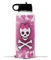 Skin Wrap Decal compatible with Hydro Flask Wide Mouth Bottle 32oz Princess Skull (BOTTLE NOT INCLUDED)