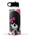 Skin Wrap Decal compatible with Hydro Flask Wide Mouth Bottle 32oz Scene Kid Girl Skull (BOTTLE NOT INCLUDED)