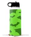 Skin Wrap Decal compatible with Hydro Flask Wide Mouth Bottle 32oz Deathrock Bats Green (BOTTLE NOT INCLUDED)