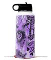 Skin Wrap Decal compatible with Hydro Flask Wide Mouth Bottle 32oz Scene Kid Sketches Purple (BOTTLE NOT INCLUDED)