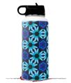 Skin Wrap Decal compatible with Hydro Flask Wide Mouth Bottle 32oz Daisies Blue (BOTTLE NOT INCLUDED)