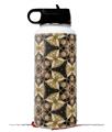 Skin Wrap Decal compatible with Hydro Flask Wide Mouth Bottle 32oz Leave Pattern 1 Brown (BOTTLE NOT INCLUDED)