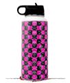 Skin Wrap Decal compatible with Hydro Flask Wide Mouth Bottle 32oz Skull and Crossbones Checkerboard (BOTTLE NOT INCLUDED)