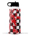Skin Wrap Decal compatible with Hydro Flask Wide Mouth Bottle 32oz Checkerboard Splatter (BOTTLE NOT INCLUDED)