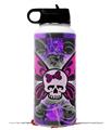 Skin Wrap Decal compatible with Hydro Flask Wide Mouth Bottle 32oz Butterfly Skull (BOTTLE NOT INCLUDED)