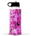 Skin Wrap Decal compatible with Hydro Flask Wide Mouth Bottle 32oz Pink Plaid Graffiti (BOTTLE NOT INCLUDED)
