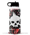 Skin Wrap Decal compatible with Hydro Flask Wide Mouth Bottle 32oz Punk Rock Skull (BOTTLE NOT INCLUDED)