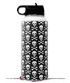 Skin Wrap Decal compatible with Hydro Flask Wide Mouth Bottle 32oz Skull and Crossbones Pattern (BOTTLE NOT INCLUDED)