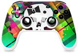 Skin Decal Wrap works with Original Google Stadia Controller Rainbow Plaid Skull Skin Only CONTROLLER NOT INCLUDED