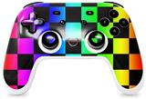 Skin Decal Wrap works with Original Google Stadia Controller Rainbow Checkerboard Skin Only CONTROLLER NOT INCLUDED