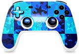 Skin Decal Wrap works with Original Google Stadia Controller Blue Star Checkers Skin Only CONTROLLER NOT INCLUDED