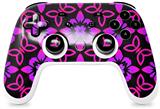 Skin Decal Wrap works with Original Google Stadia Controller Pink Floral Skin Only CONTROLLER NOT INCLUDED