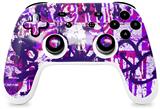 Skin Decal Wrap works with Original Google Stadia Controller Purple Checker Graffiti Skin Only CONTROLLER NOT INCLUDED